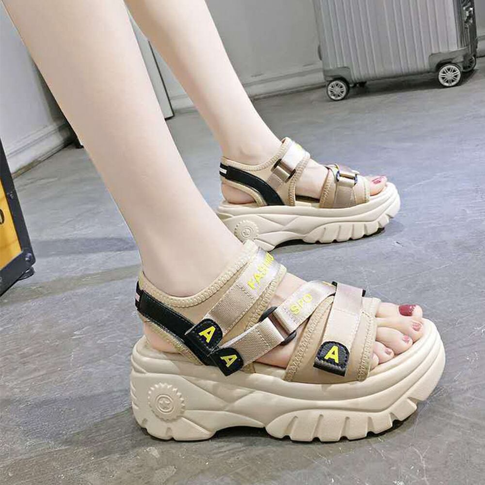 ベルクロ スポーツ サンダル レディース 春夏 厚底 おしゃれ カジュアル ストリート系 大人 かわいい きれいめ シューズ 大人可愛い 大人女子