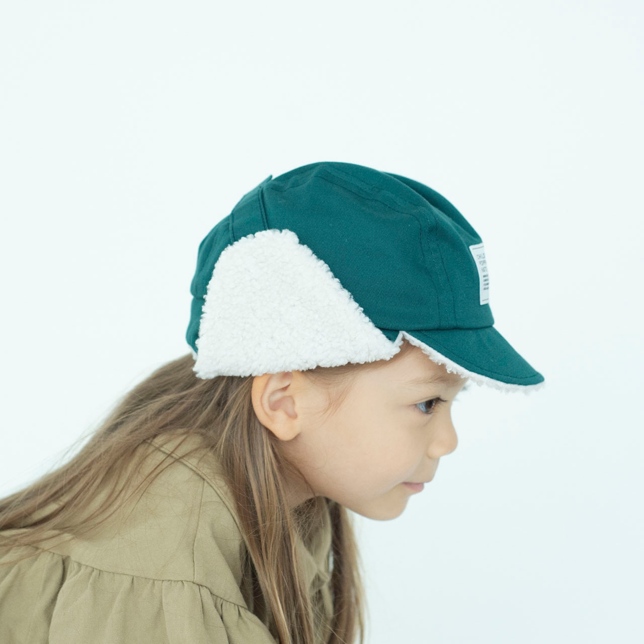 パイロットキャップ【グリーン】ブランド 子供 帽子 男の子 女の子 日本製 冬 キッズ ギフト