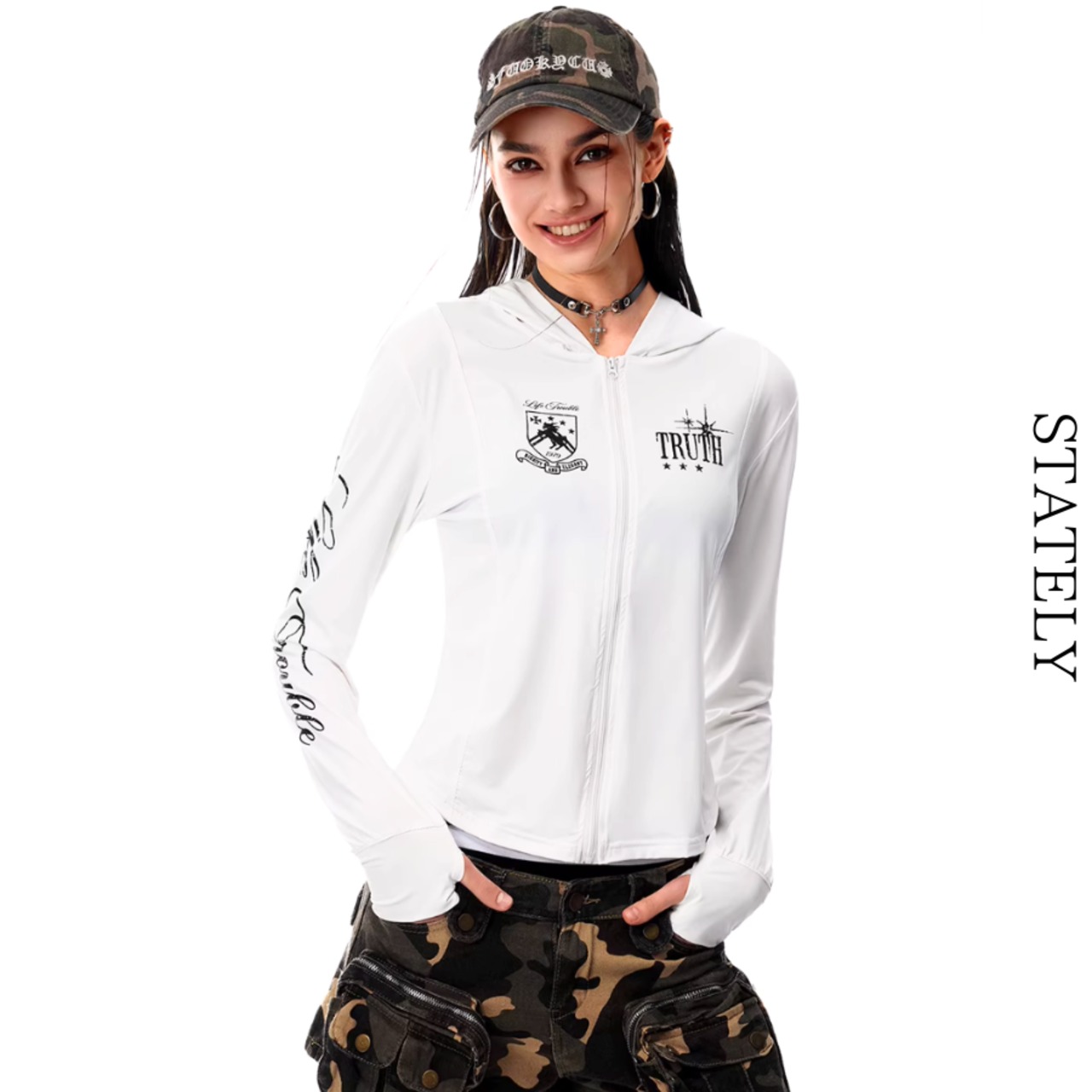 Unisex UVカット Zip Hoodie/2color_T142・画像3