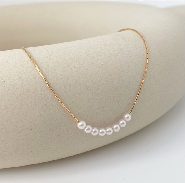 ポイントパールネックレス
