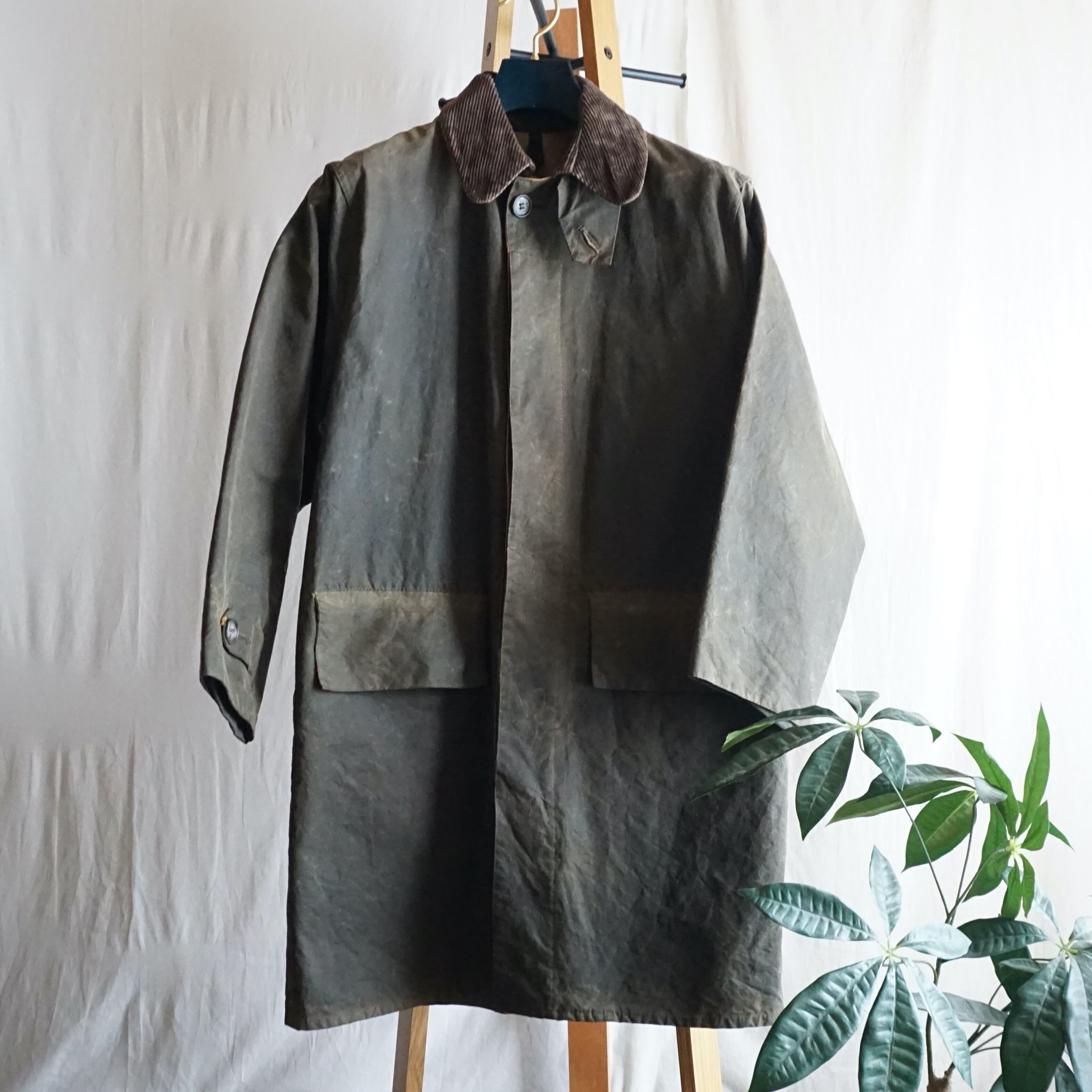 Barbour 3/4COAT UK製 オイルドコットンジャケット UK [C2608] | 古着