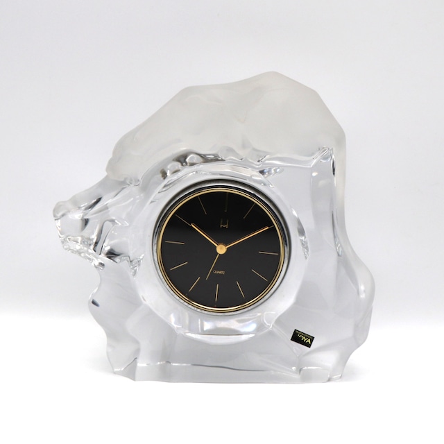 HOYAクリスタル・置時計・インテリア・No.210713-081・梱包サイズ80