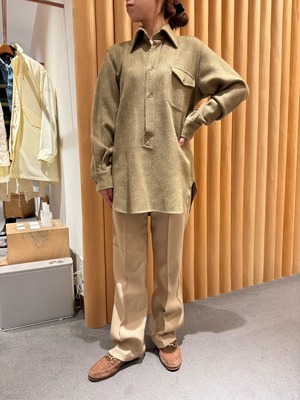 BL7-8 VINTAGE Hermès SHIRT -KHAKI-✳︎