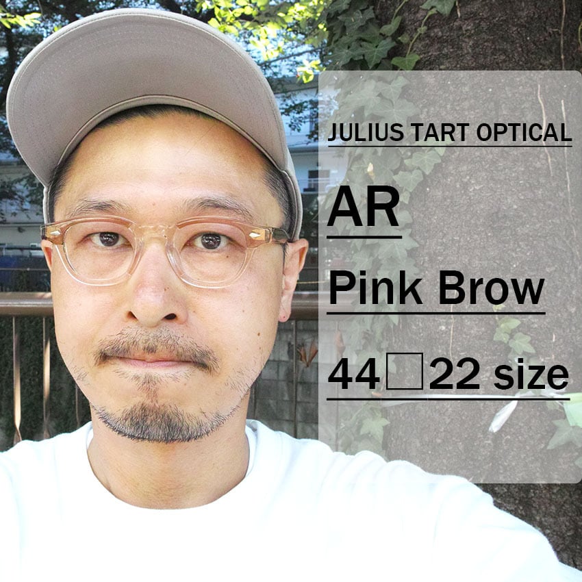 JULIUS TART OPTICAL / AR / ブリッジ:22ｍｍ / Pink Brow ピンク