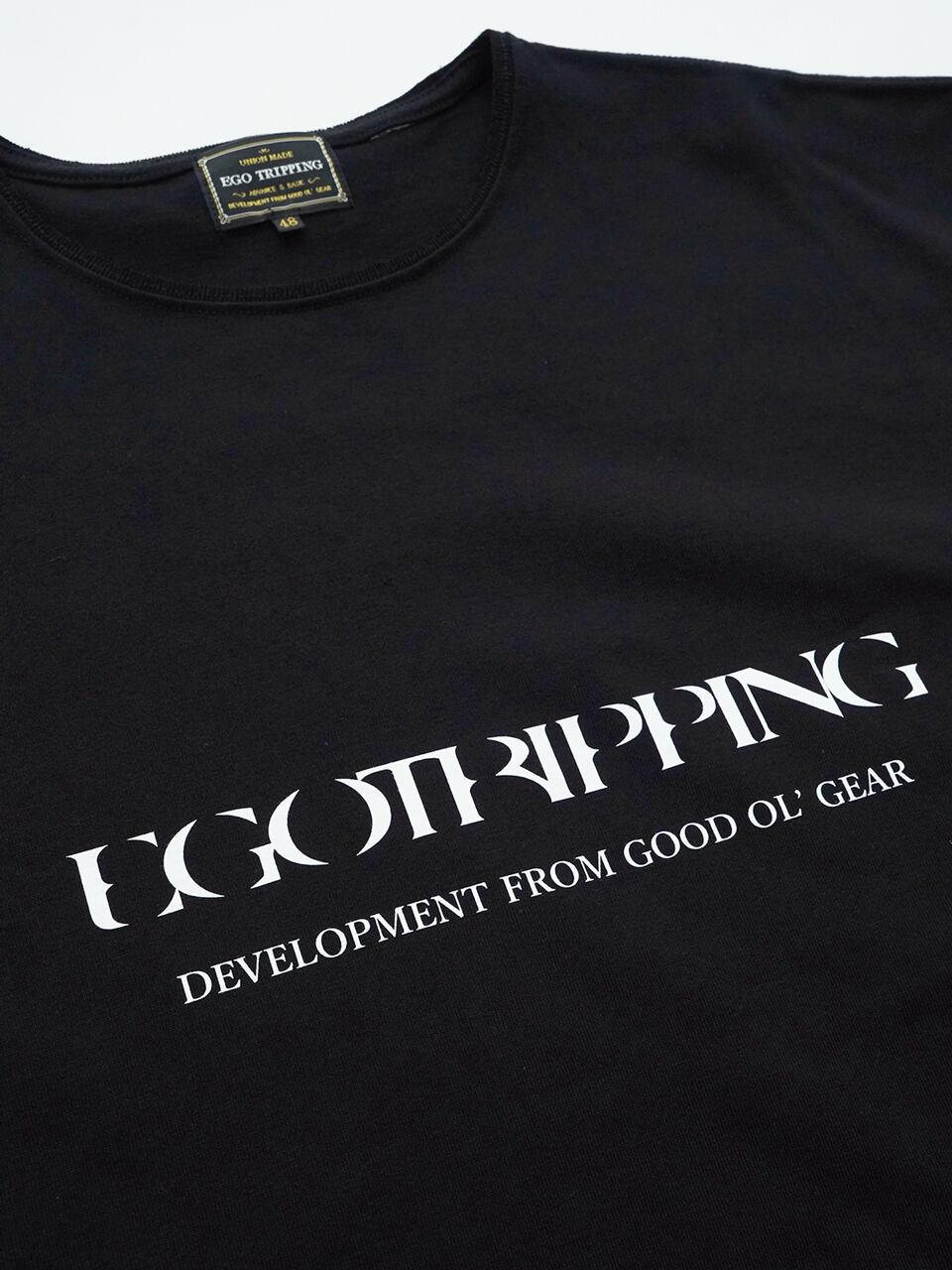 EGO TRIPPING (エゴトリッピング) PRINTTEE-A long ロンTEE / BLACK
