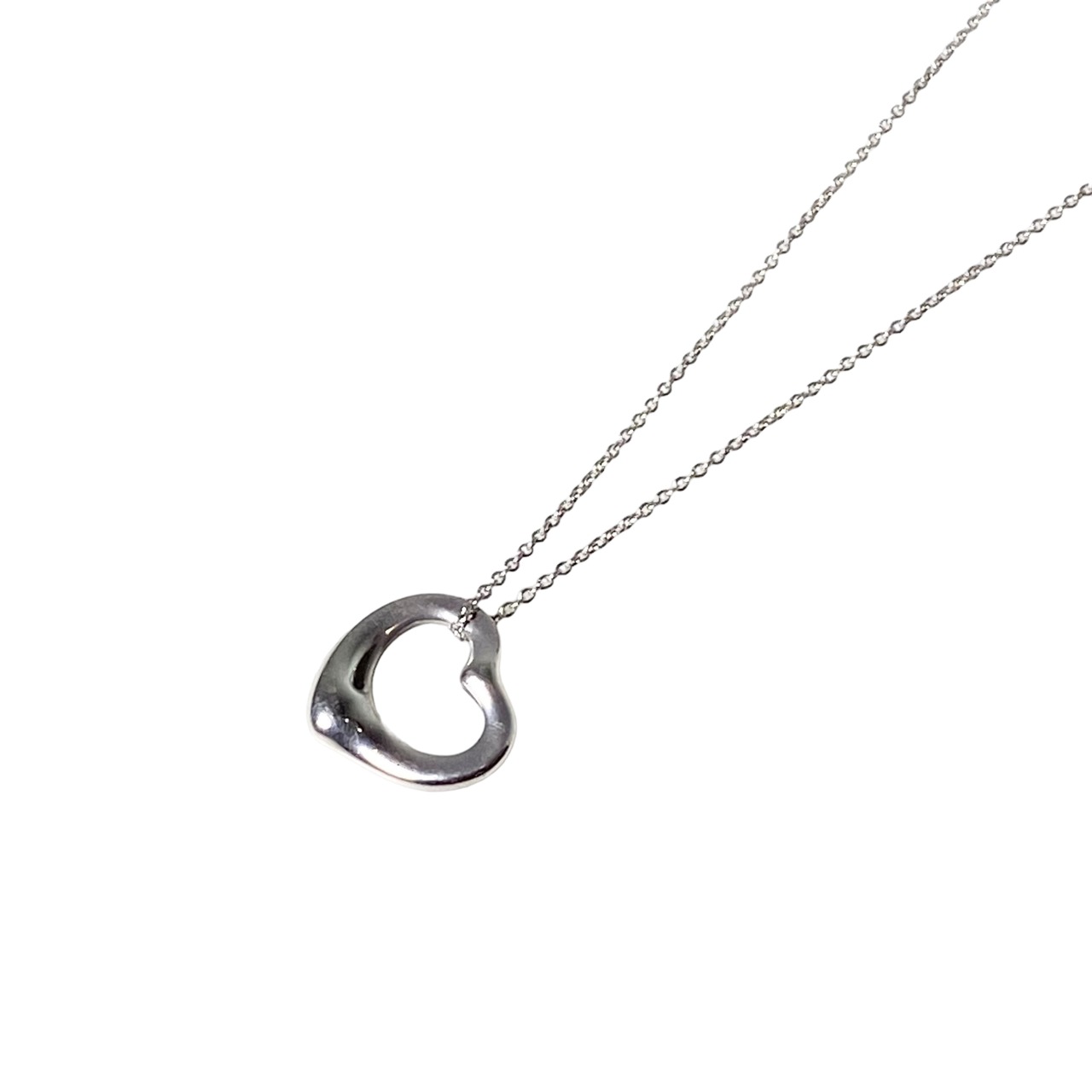 TIFFANY silver pendant necklace “open heart”