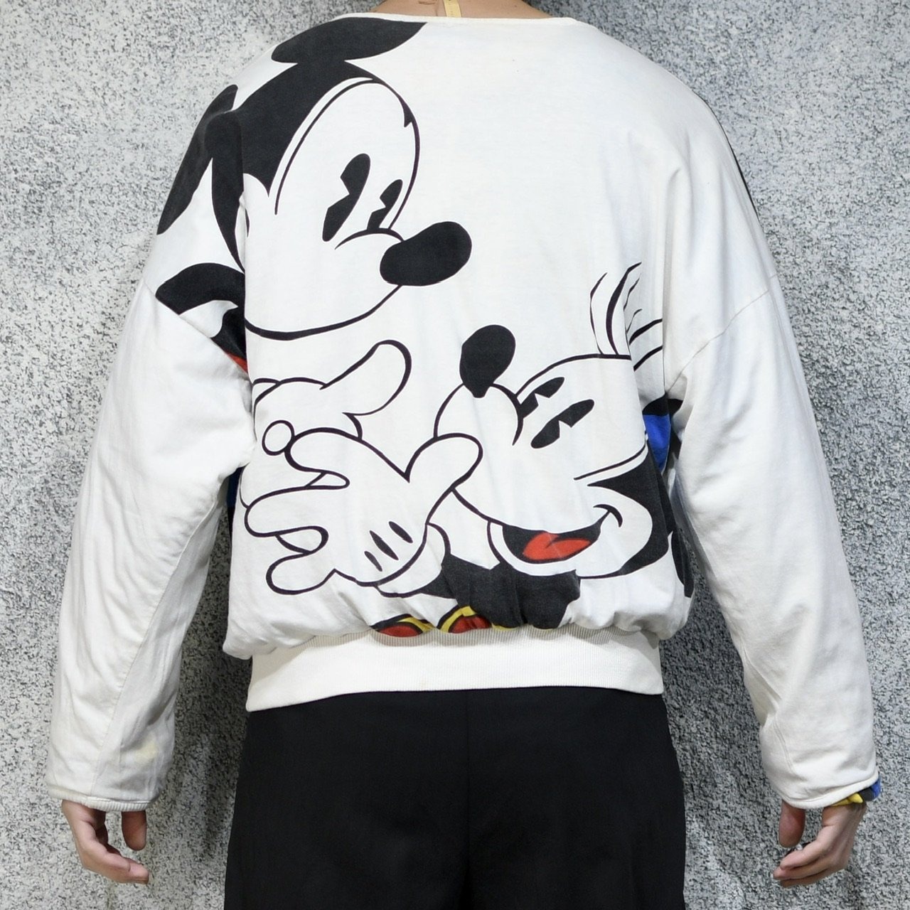 mickey pattern reversible sweat