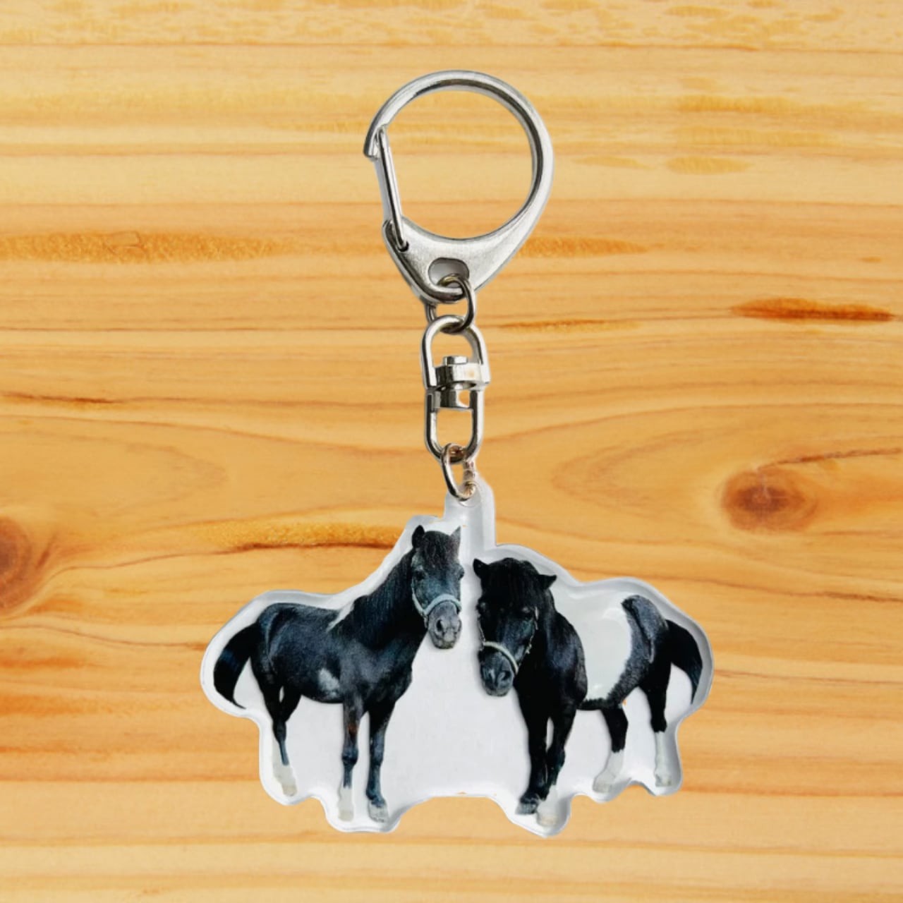 オリジナルアクリルキーホルダー くろごま＆オレオ | 大山乗馬センター