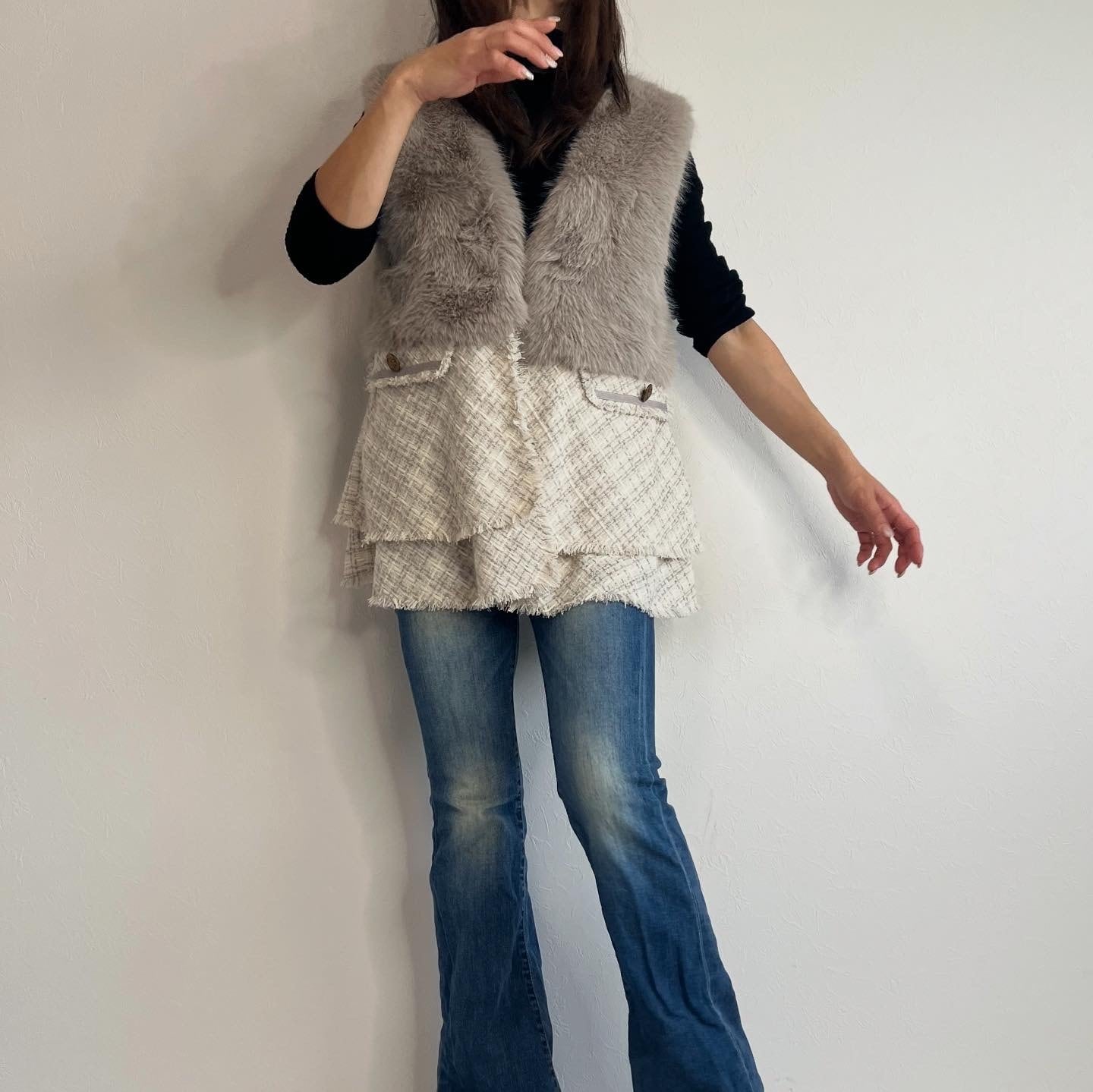 ガレナ galena GALENA ツィードコンビファーベスト | Sister by ParisLagar