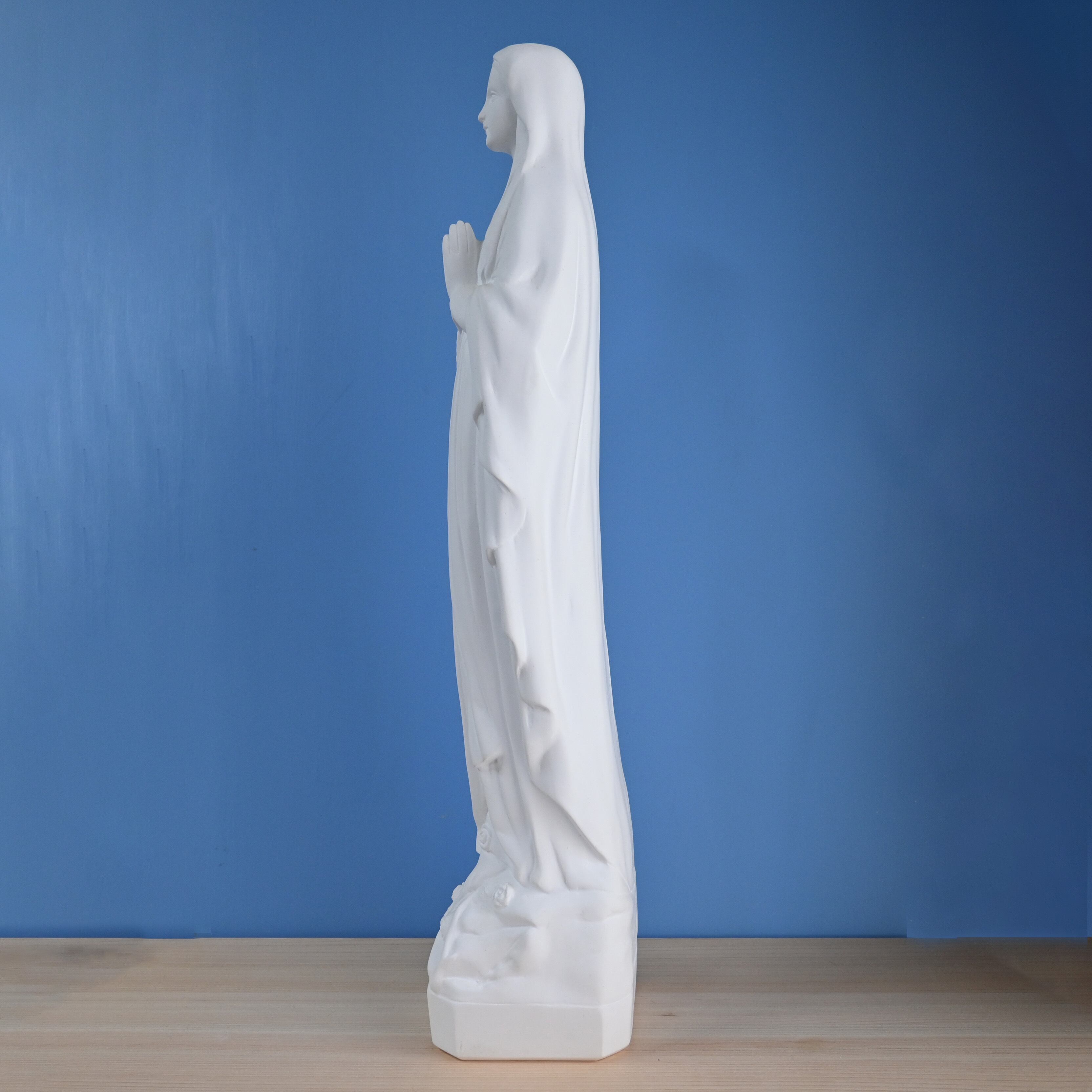 ルルドの聖母像【53cm】室内用白色仕上げ | 中田ザビエル工房