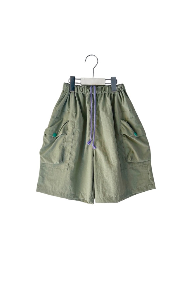 【MIN-NANO×frankygrow】LIGHT SHELL BULKY TAFFETA CARGO SHORT PANTS / 2