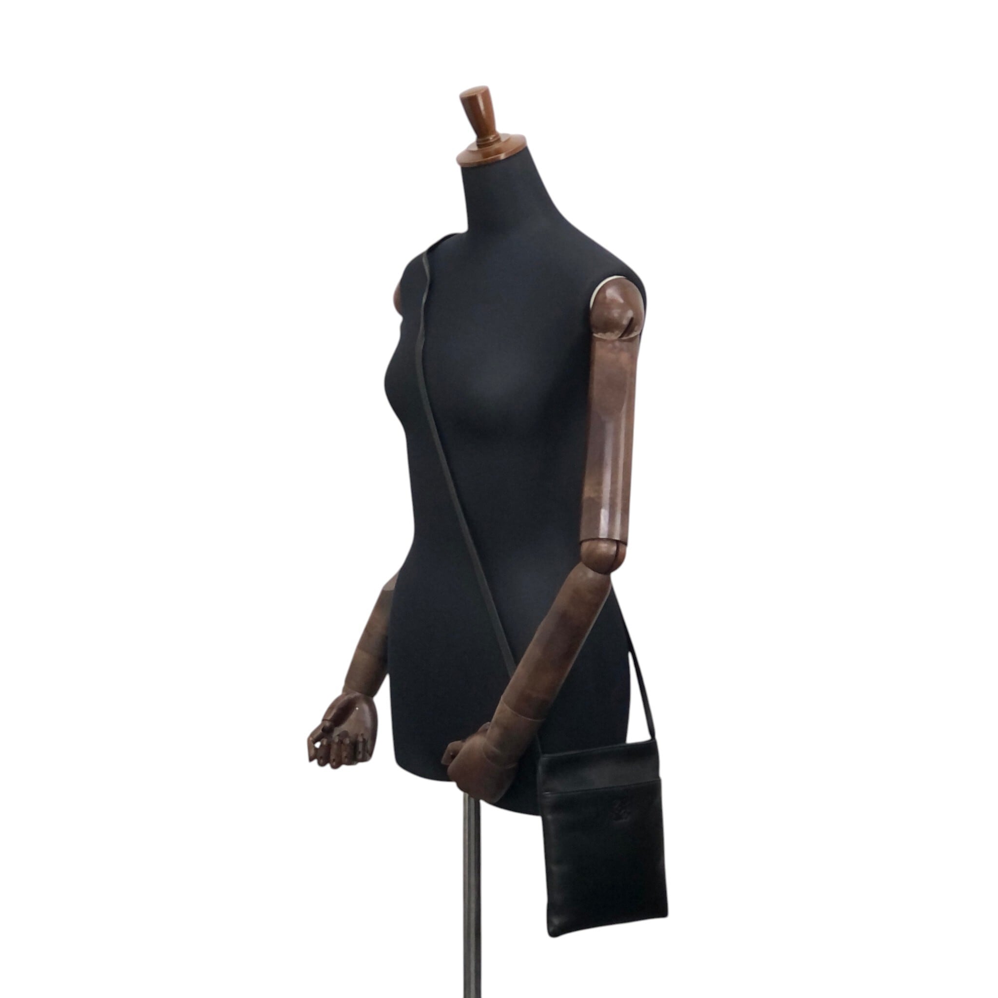 LOEWE ロエベ ショルダーバッグ ブラック アナグラム レザー ミニ