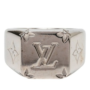 ルイ ヴィトン モノグラム シグネットリング リング 指輪 #M M62487 シルバー メタル メンズ LOUIS VUITTON 【中古】
