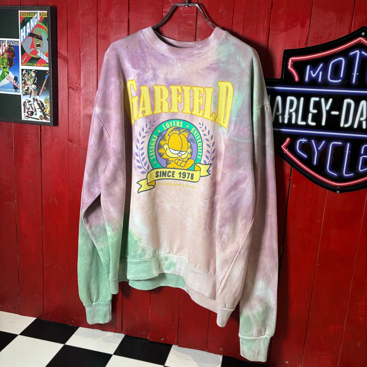 GARFIELD オフィシャルキャラクタースウェット ピンク ガーフィールド