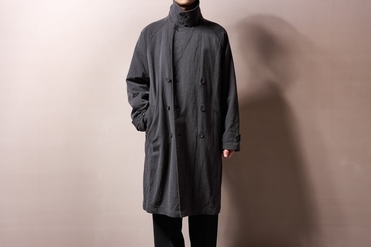 山内 / ウォッシュドウールリネンツイル・トレンチコート | GANKO