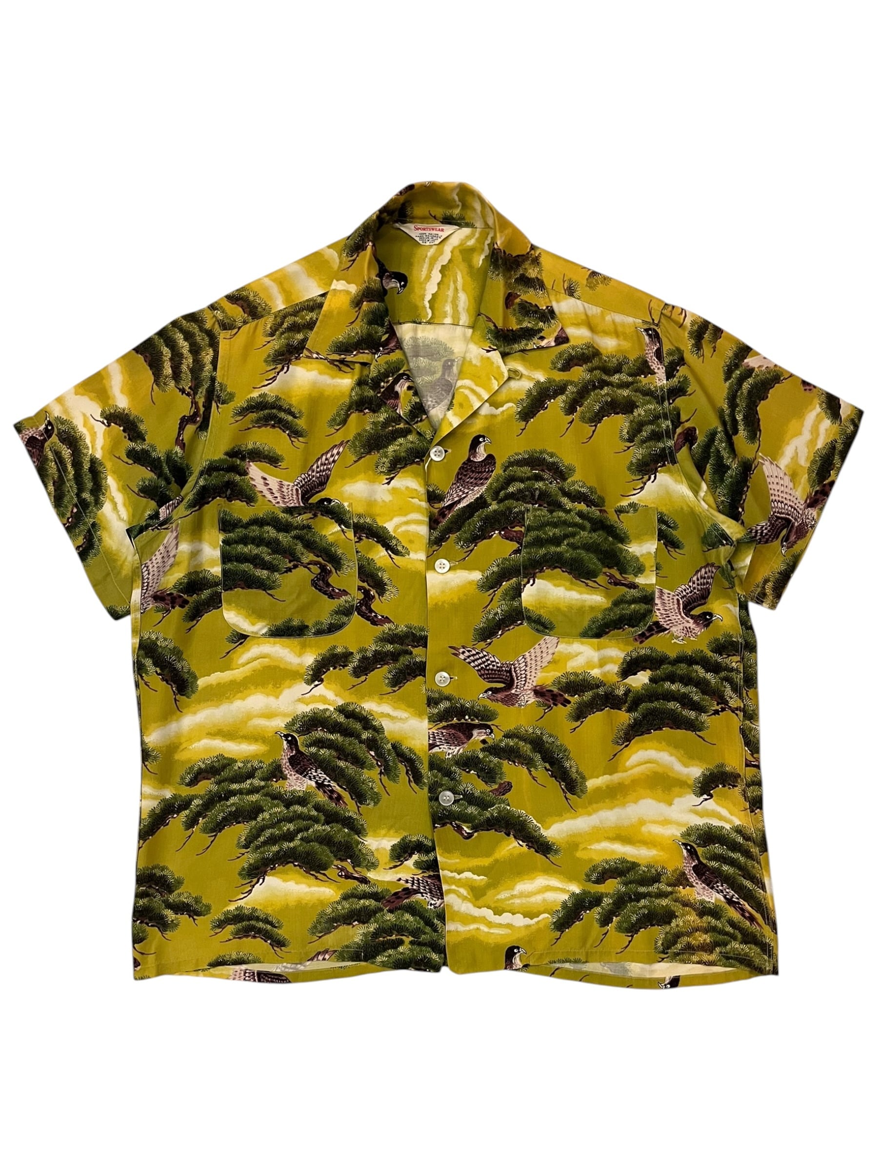 50s McGREGOR Rayon Gabardine Shirt 50年代 マクレガー レーヨン