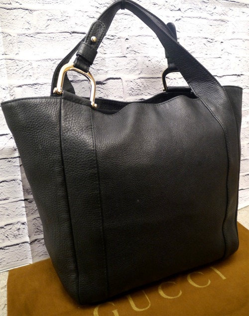美品◆GUCCI グッチ GREENWICH グリニッジ A4対応 男女可 大容量 レザー トート ハンド バッグ 黒◆ グリニッジから希少なトート型モデル♪