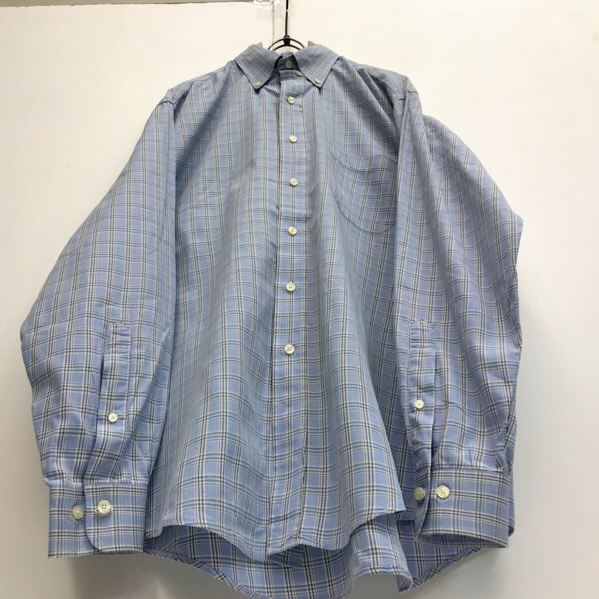 【新品】レアな大きなサイズ　ブルックスブラザーズ　ブルードレスシャツ