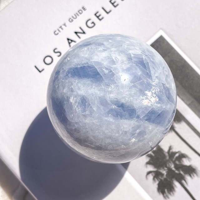 Blue Calcite Sphere  ✧ ブルーカルサイト