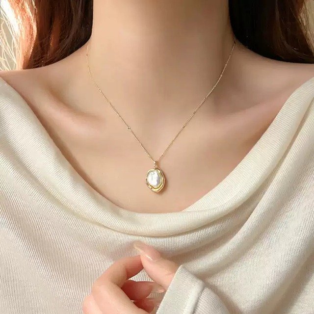 ナチュラル バロックパール ネックレス 2type W10546