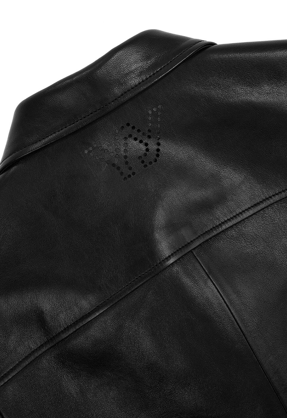 OPEN YY] CLASSIC LEATHER ZIP JACKET, BLACK 正規品 韓国ブランド