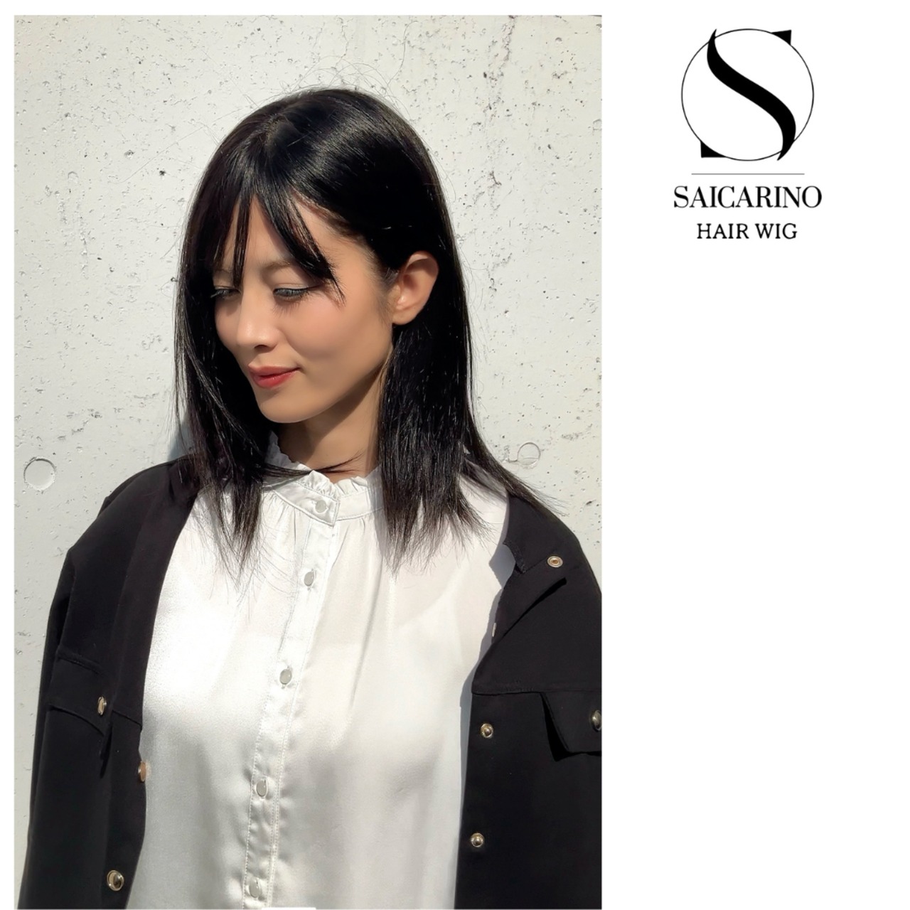 【旧商品セール】ミディアムウィッグ(ブラック)