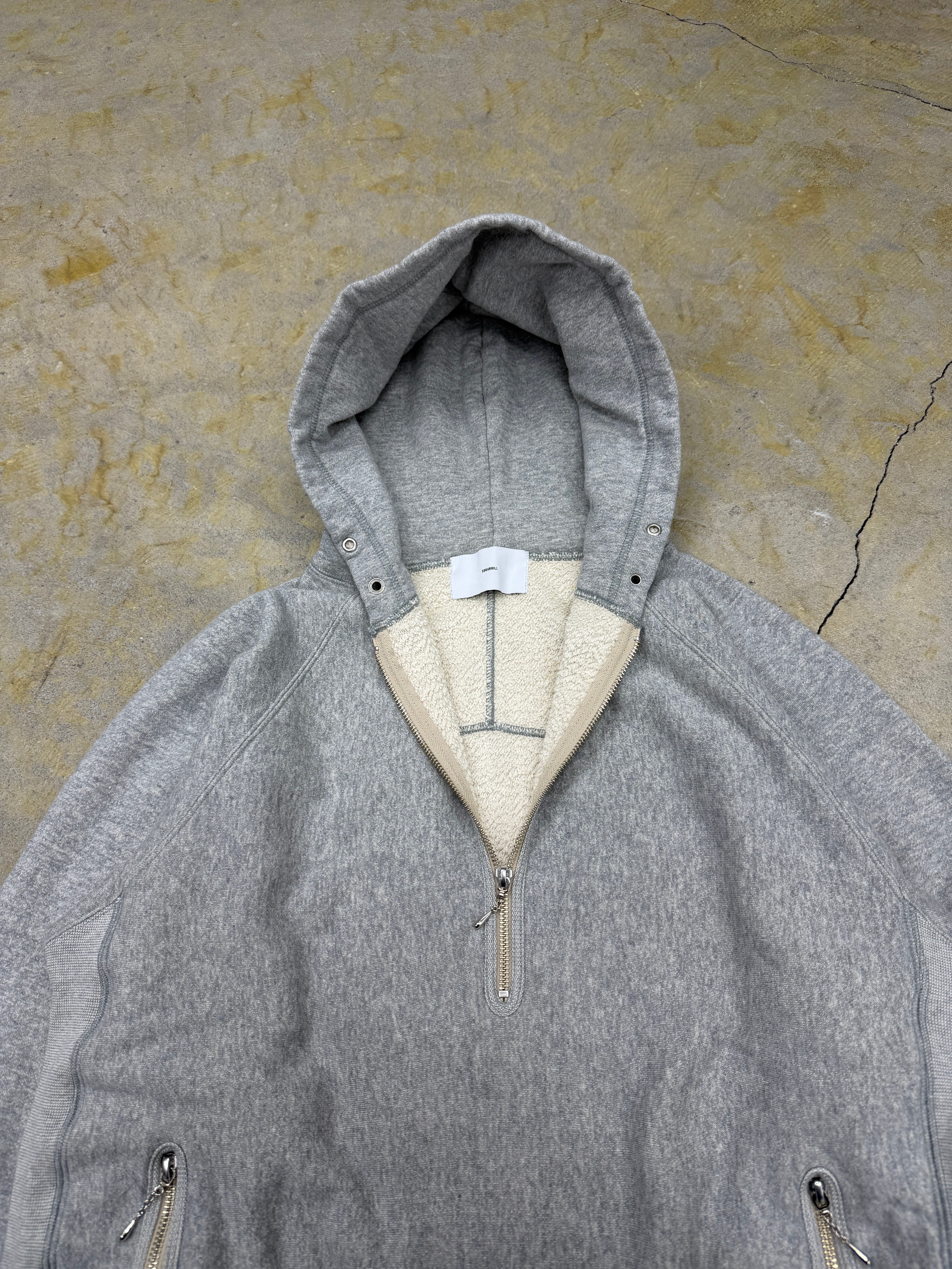 SUGARHILL | HALF ZIP-UP HOODIE | GRAY | HOWDAY