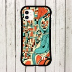 受注生産 iPhoneケース 川沿いの都市地図コラージュ｜マップアート UMAP033A