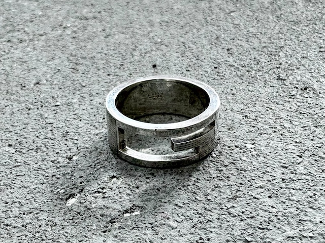 GUCCI Branded G ring silver 925 MADE IN ITALY