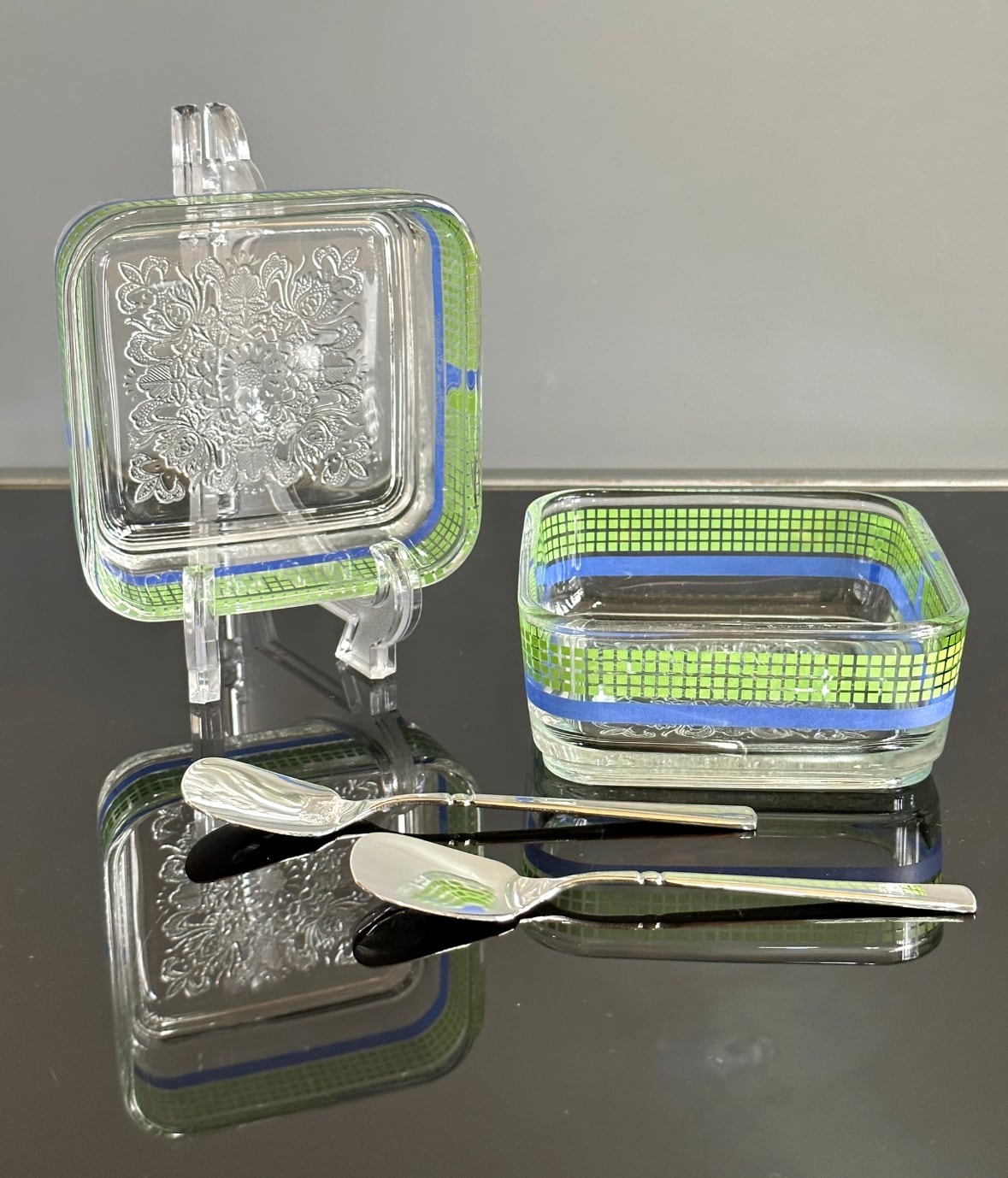 グッチーニアクリルラックスタッキングバスケットスペースエイジイタリア