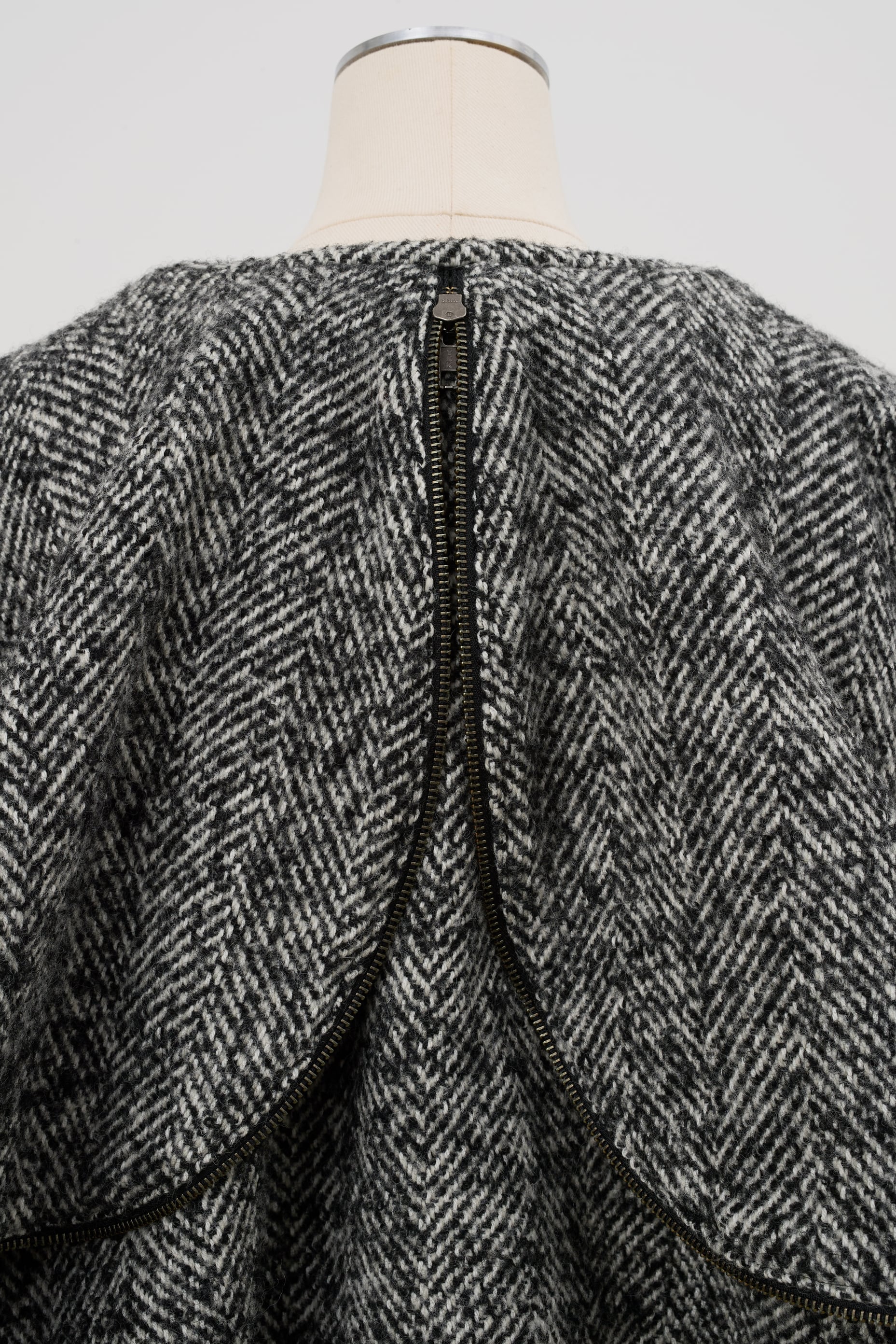 ビックカラーショートコート Josette ネップツイード | Cygne 