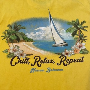 【SADDLEBRED】バハマ Tシャツ 2XLT ビッグサイズ バックプリント リゾート リラックス bahama US古着 アメリカ古着