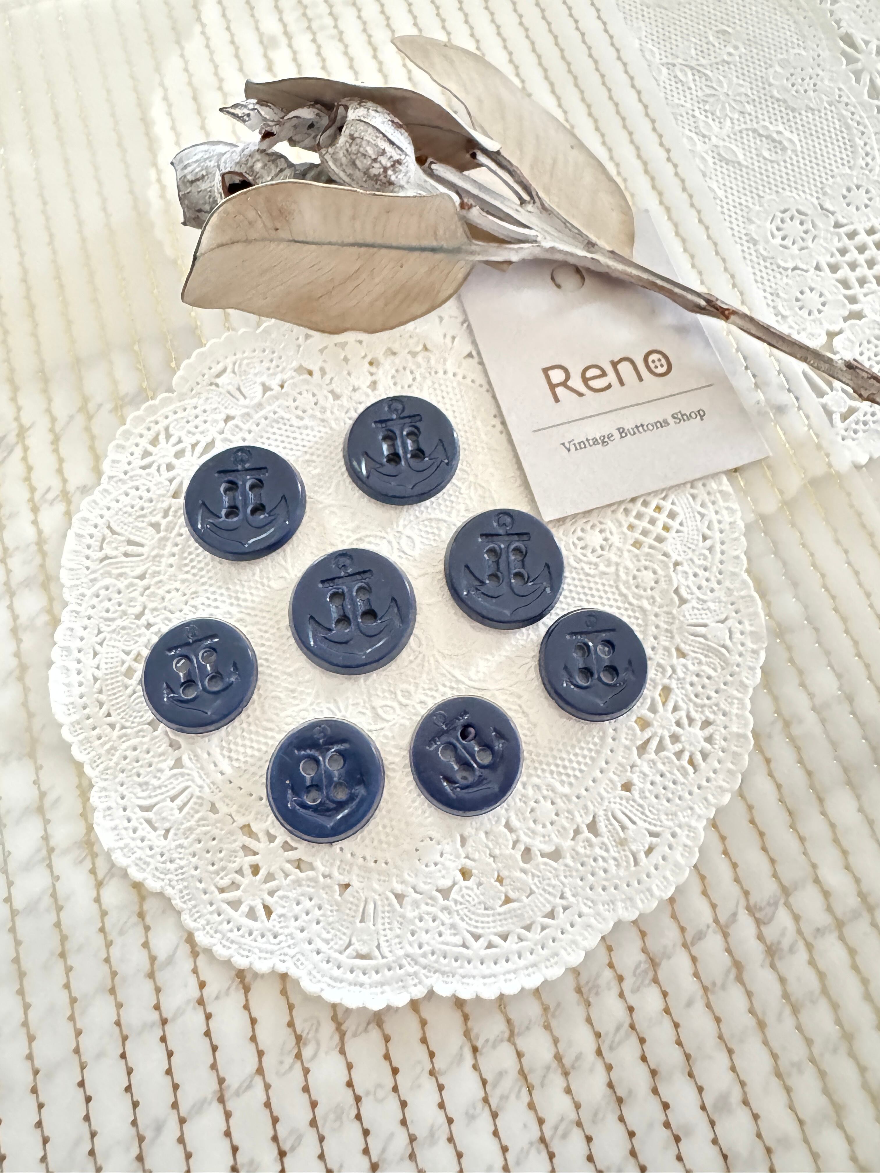 ヴィンテージボタン9個セット レトロ 61(ブロンズカラー) | Reno ヴィンテージボタン9個セット レトロ 61(ブロンズカラー) | Reno