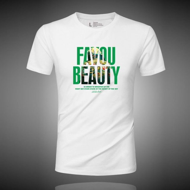 ファッションロゴストレッチTシャツ M1066