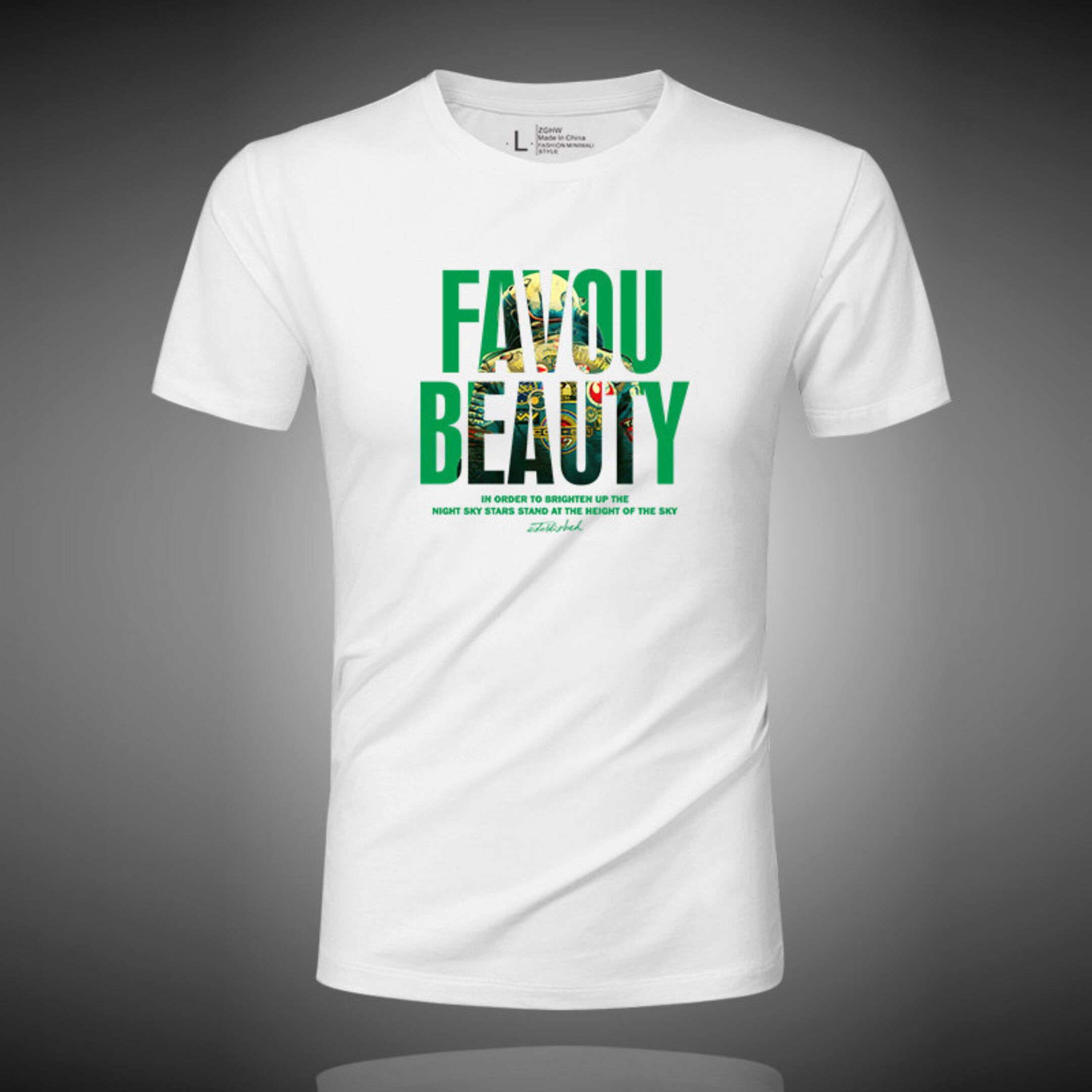 ファッションロゴストレッチTシャツ M1066