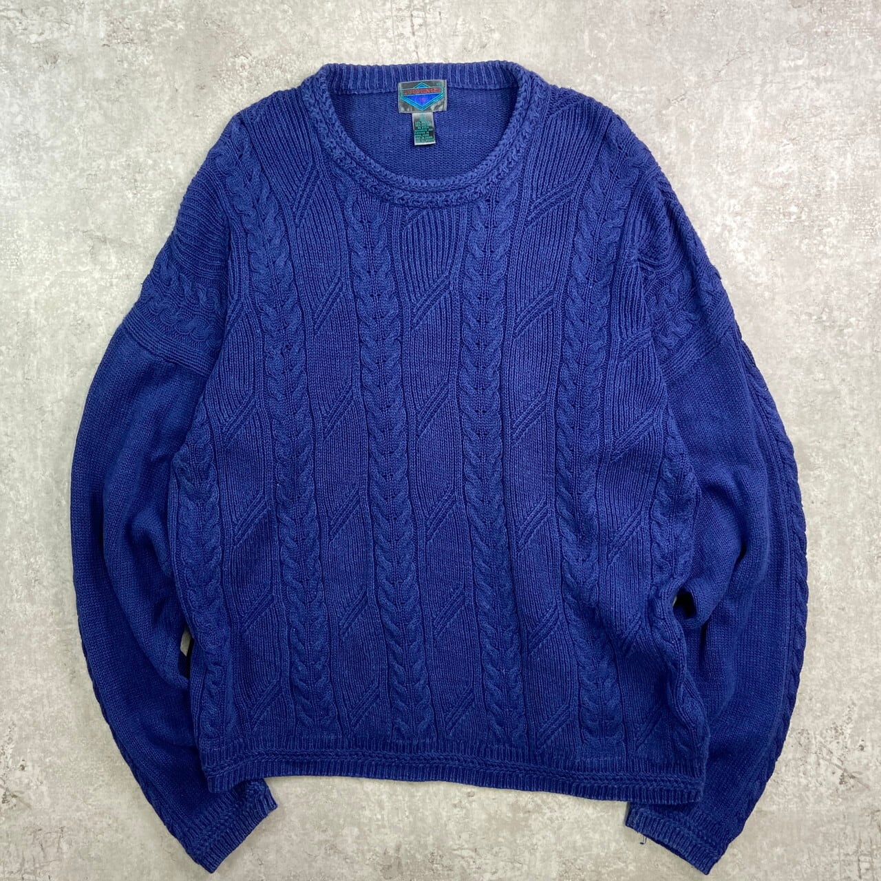 古着 デザインニット レディース 古着 90s- 顔 フェイス アート