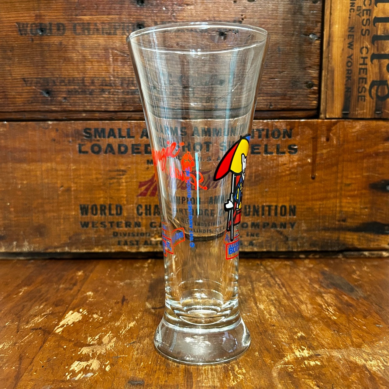 BUD LIGHT 犬　Plimber Glass　ビアグラス　G-30