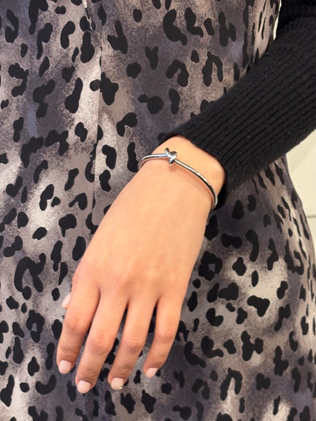 CELINE / vintage knot bracelet(silver).