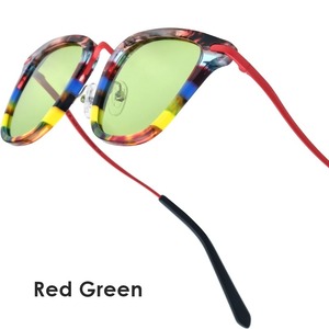 Titanium Acetate Curve Temple Colorful Sunglasses -wellington- / チタン アセテート カーブ テンプル カラフル サングラス -ウェリントン-