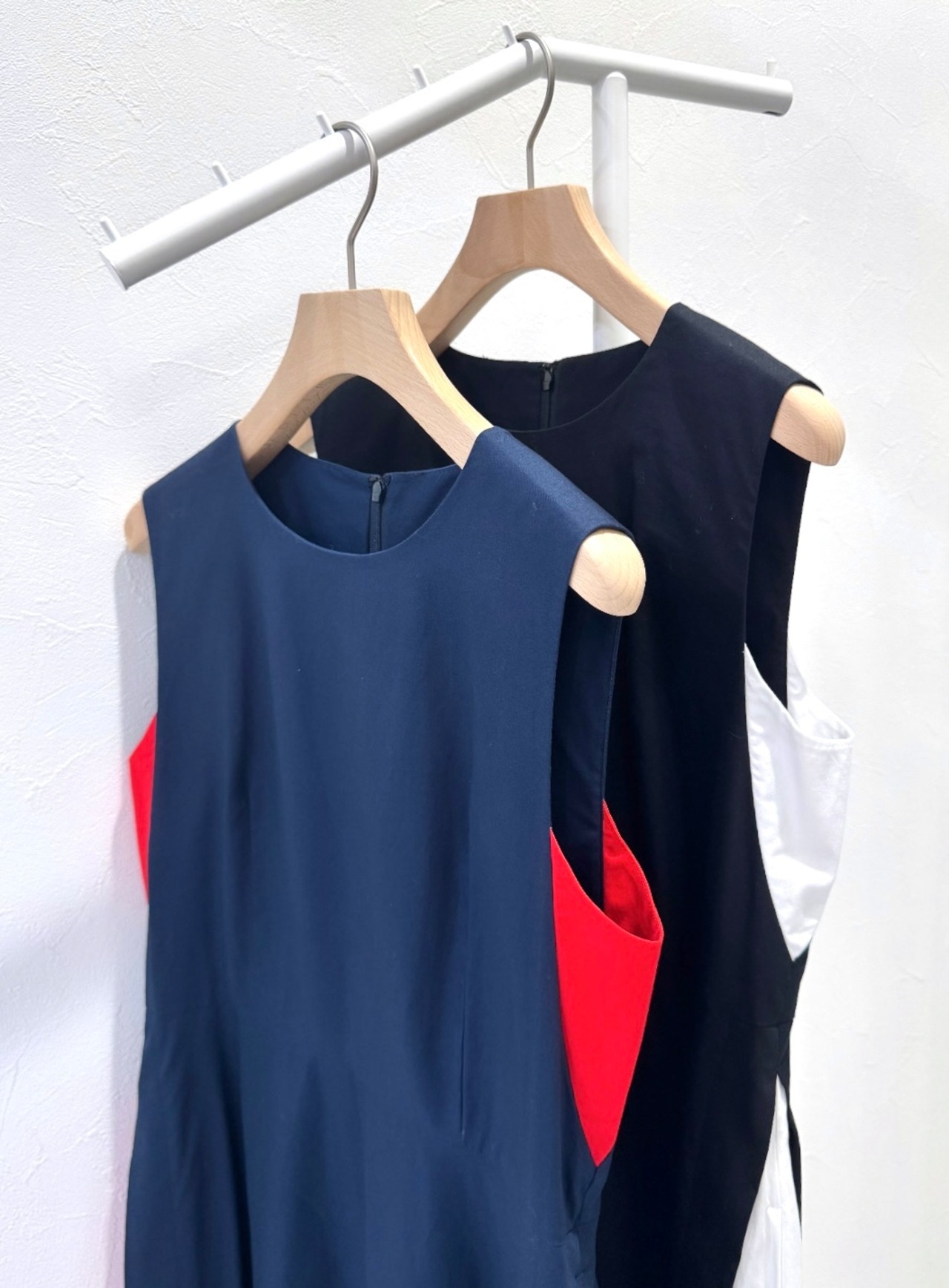 配色ワンピース