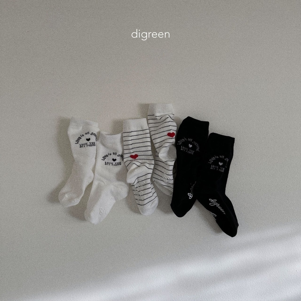 love socks【digreen】※11月下旬〜12月上旬発送予定