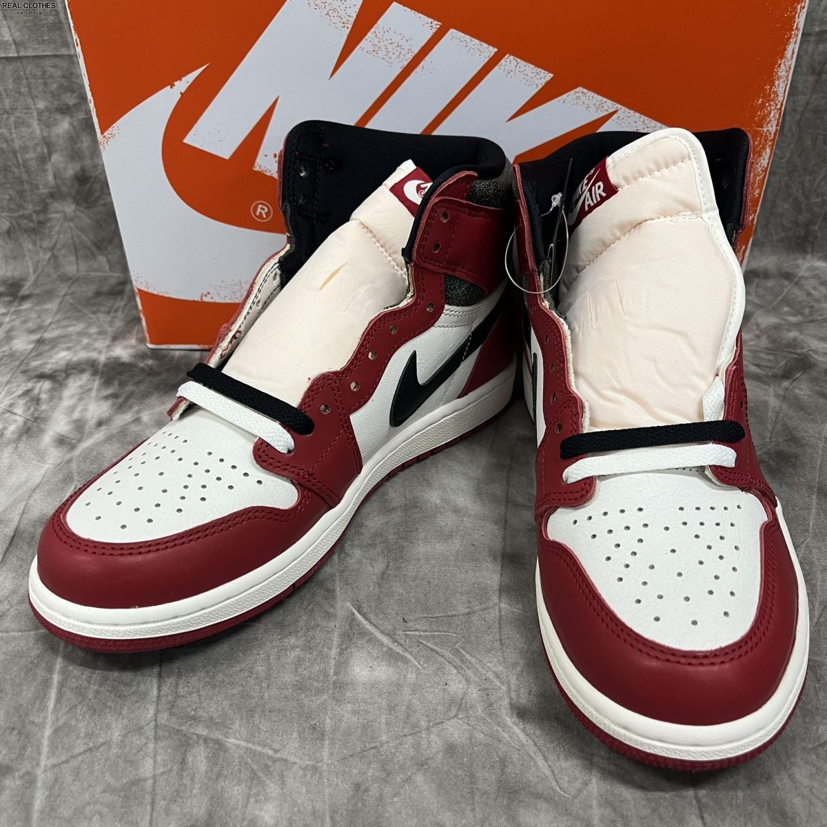 未使用】NIKE/ナイキ AIR JORDAN 1 HIGH OG LOST ＆ FOUND CHICAGO