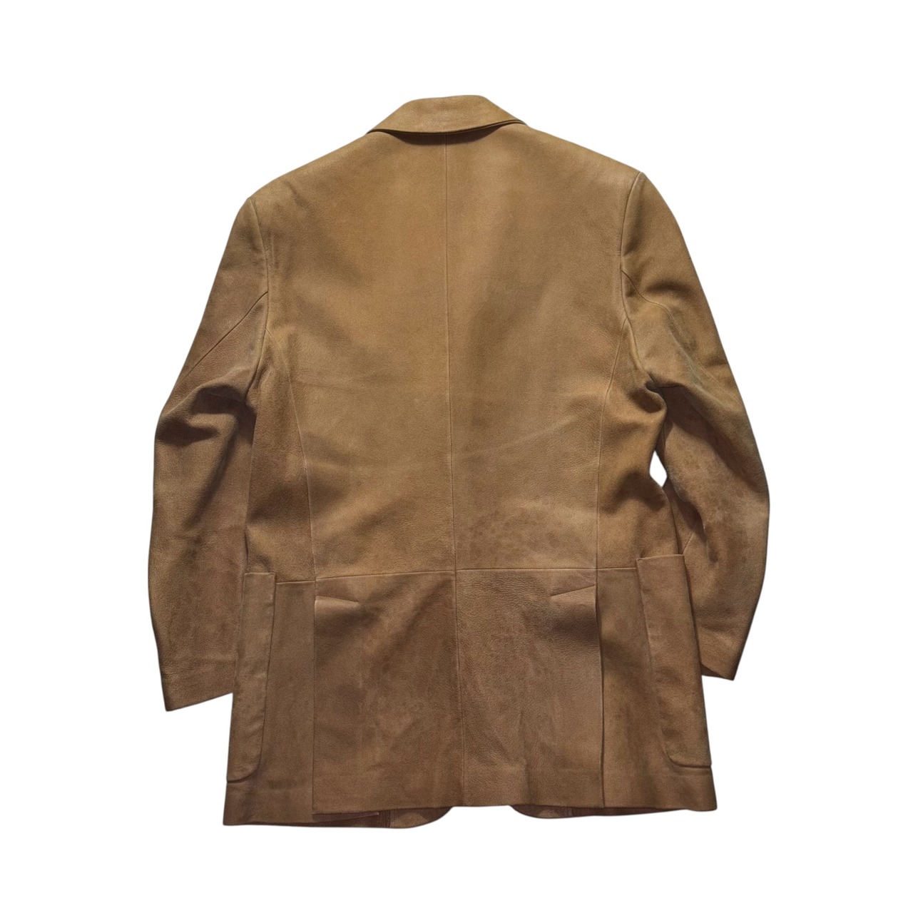 vintage HERMES goat suede tailored jacket