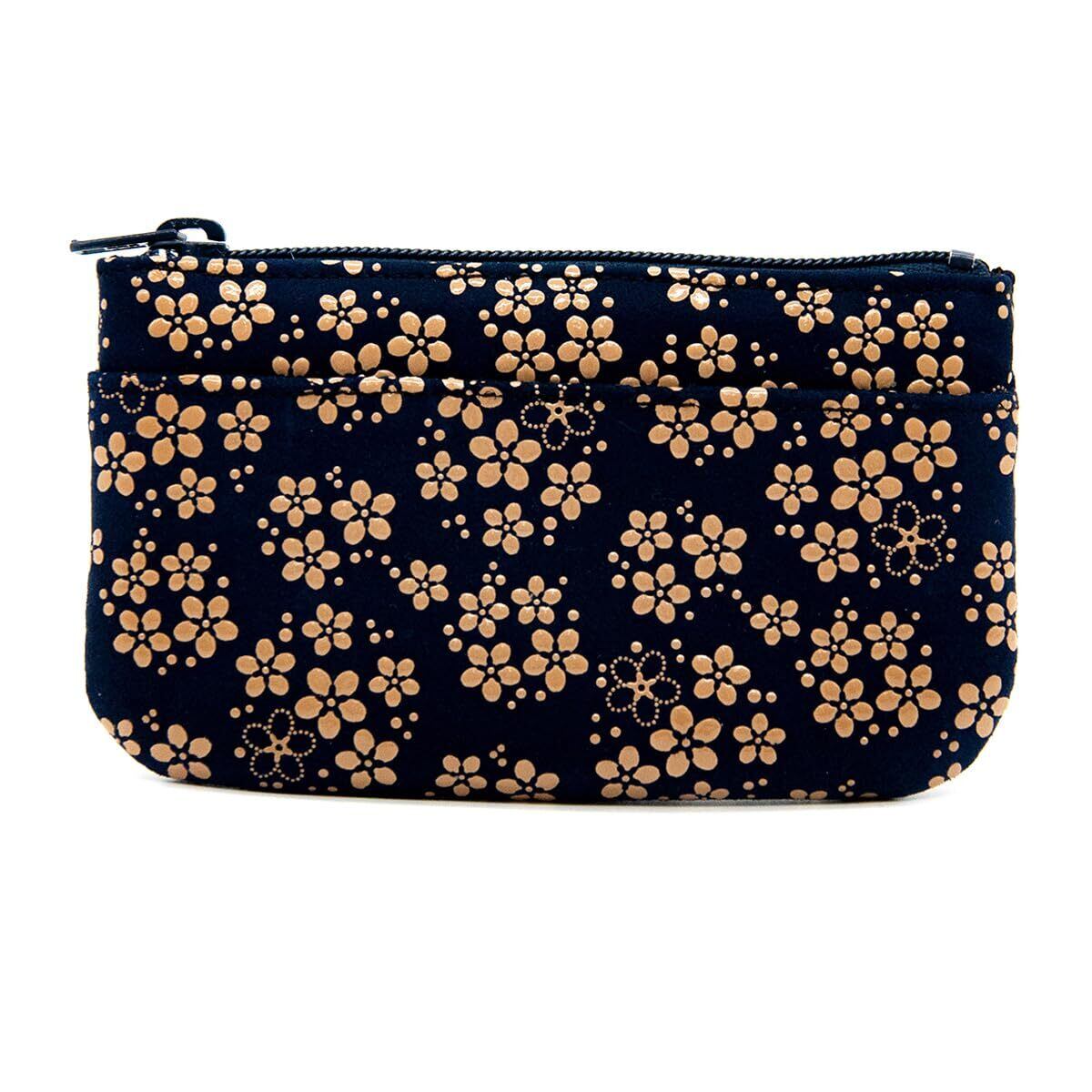 印傳屋] 印伝 小銭入 コンパクト 鹿革 漆 工芸品 No.1002 ([14-181