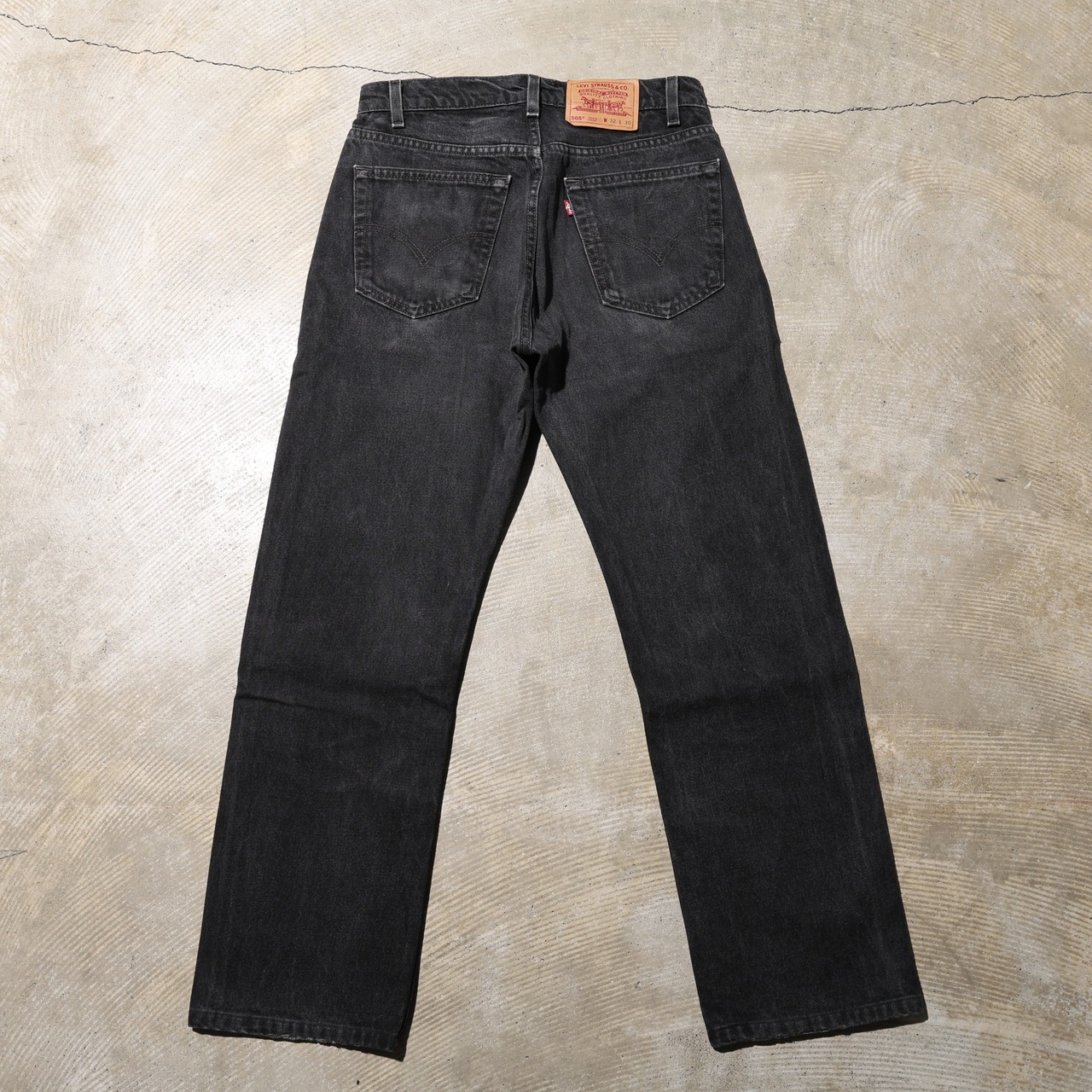 32×30 USA 97年 Levi’s 505 サルファー ブラック デニムパンツ