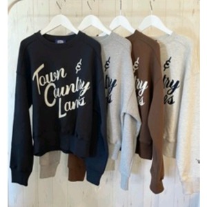 【11月入荷】【L`OURS POLAIRE et BLEU】チェーン刺繍スエット