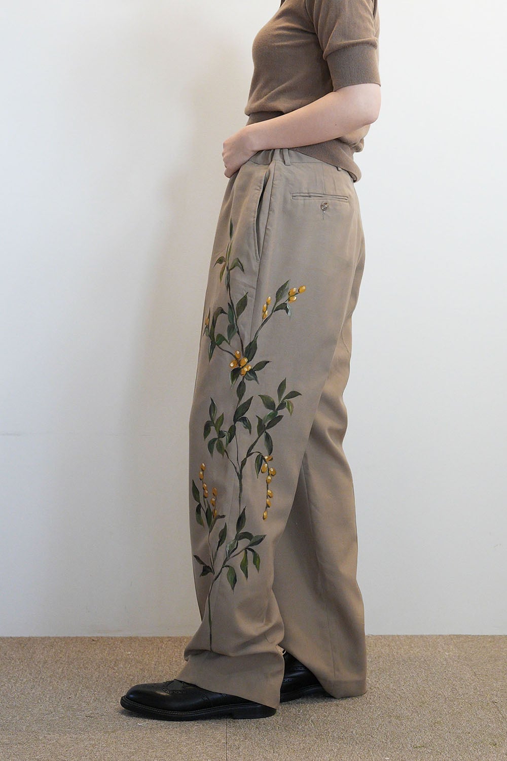 remake easy slacks pants-camelberry | TOLIGHT