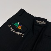 CASTELBAJAC SPORT カステルバジャック 刺繍入り ツータック スラックスパンツ サイズ 74 /ブラック/日本製