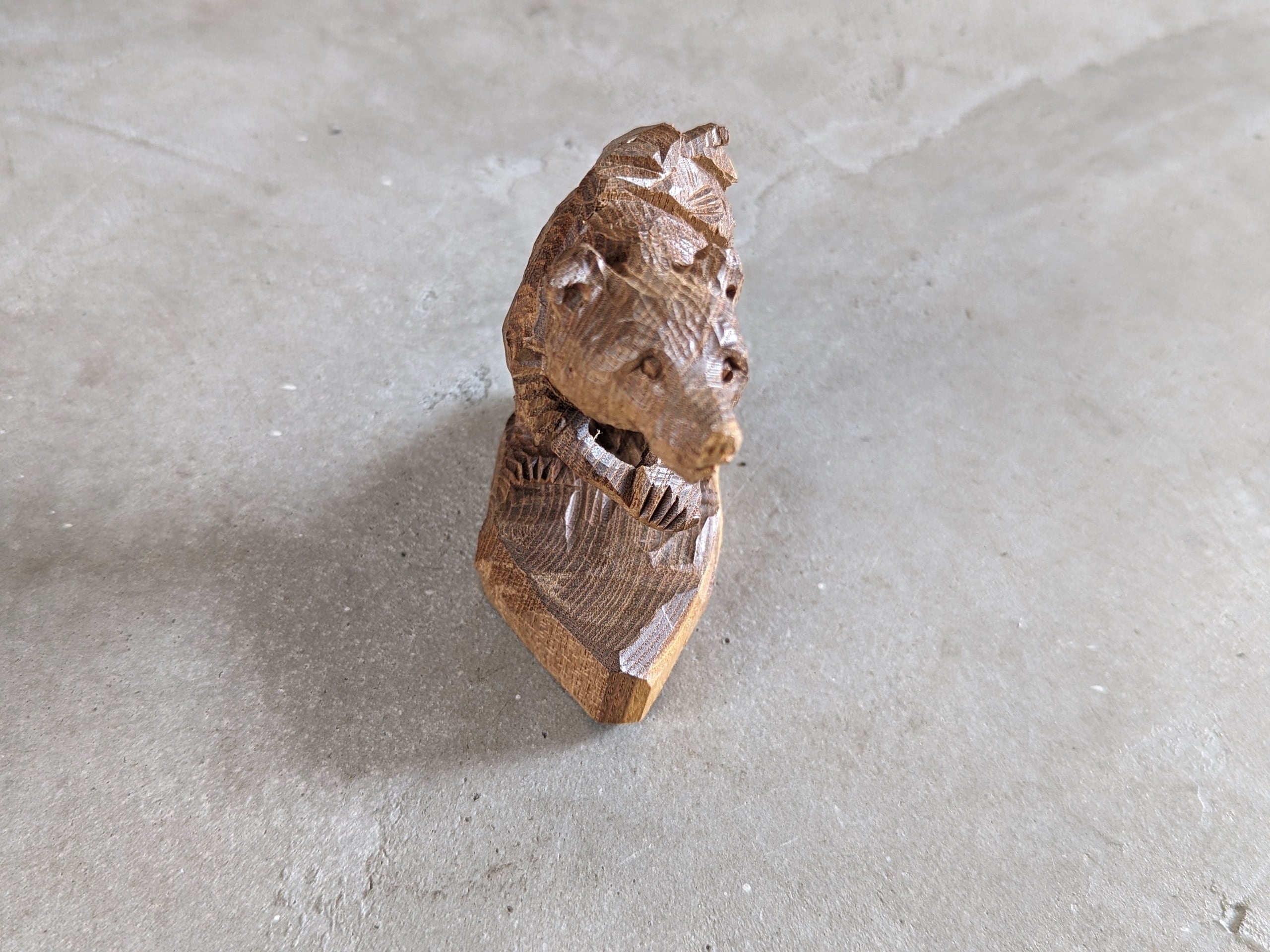 中川貞治 鮭背負い熊 #1 | 木彫りの熊 | inoya | Basic Life Store