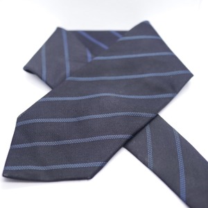 COMME ÇA DU MODE Whole Pattern Silk Necktie Navy